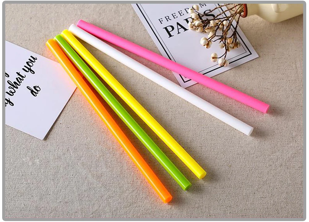 Professionelle DIY-Klebestifte: 1 Packung 11 Stück Mehrfarbiger Heißkleber 11mm/7mm X 200mm Hochfeste Verbindung für Bastelarbeiten – Detail 4
