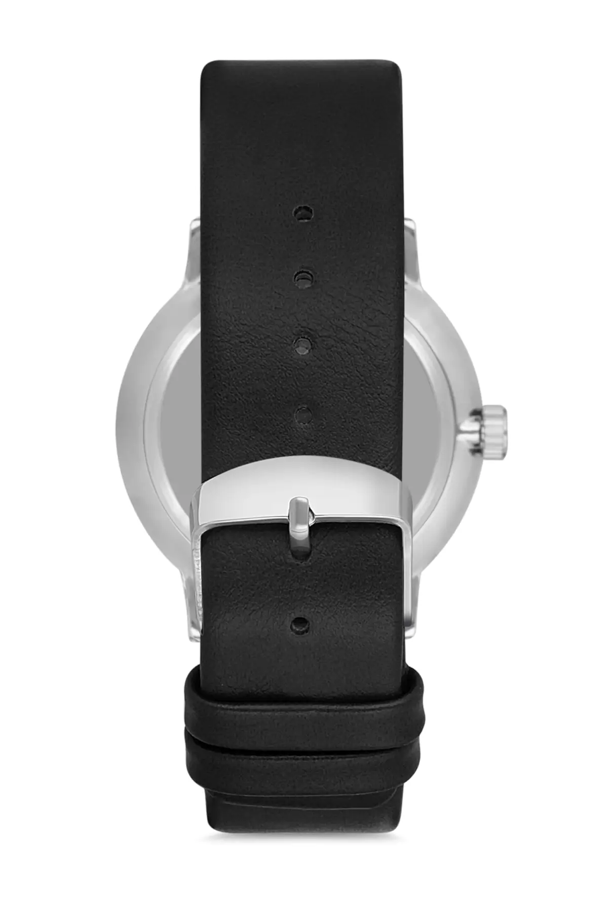 Men's Silver Leather Wristwatch Apws007802