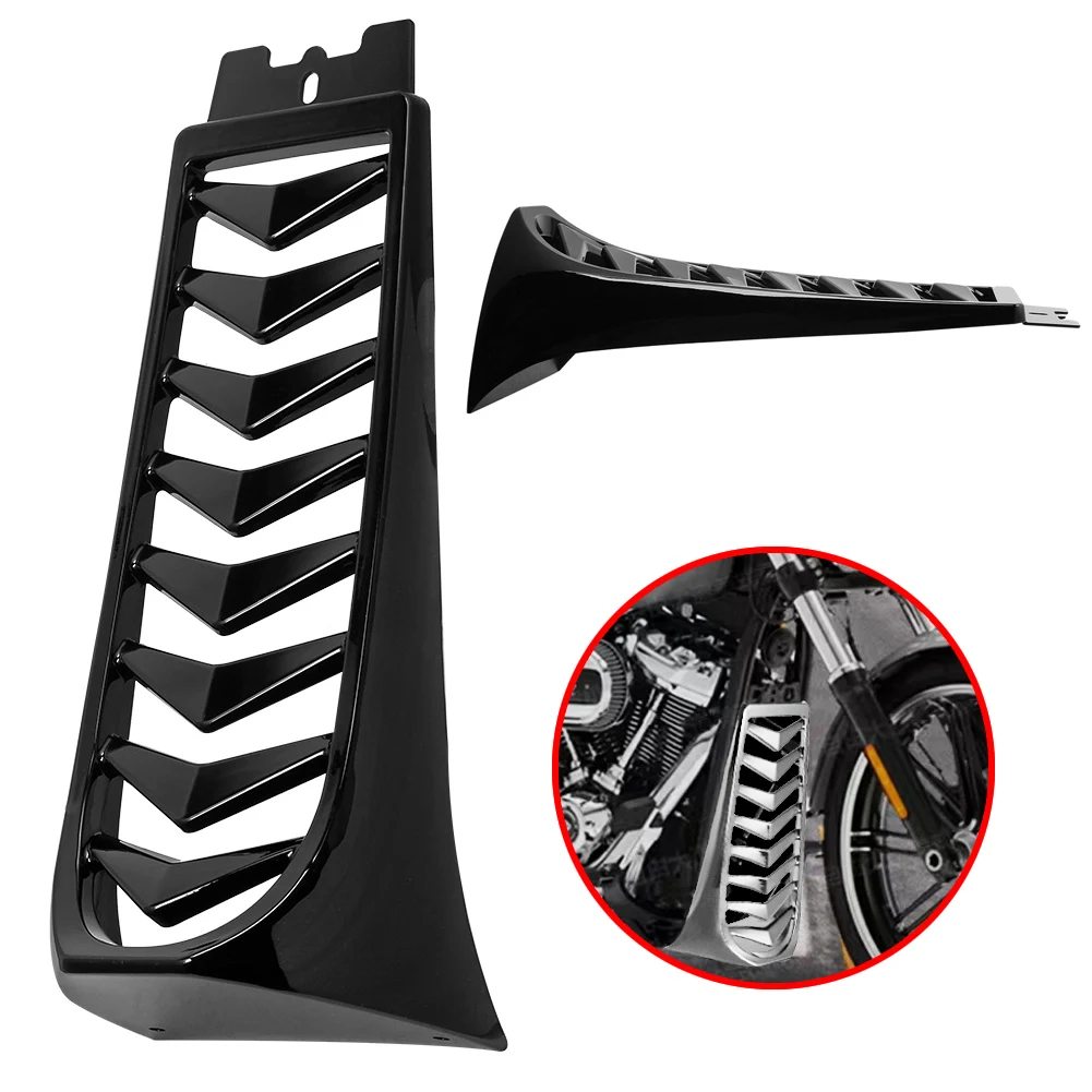 Motorcycle Front Lower Radiator Cover Chin Fairing Spoiler For Harley Softail Street Bob Breakout FXBR FXBRS 2018-2022 2021 2020