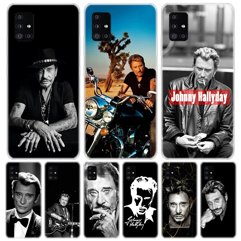 Johnny Hallyday Music Phone Case For Samsung Galaxy A50 A70 A40 A30 A20S A10 Note 20 Ultra 10 Lite 9 8 A6 A8 Plus A7 A9 + Cover