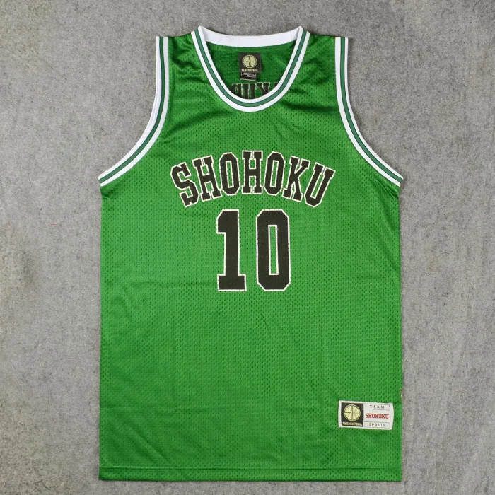 Anime Slam Cosplay Kostuum Shohoku Sakuragi Hanamichi Basketbal Jersey T-shirt Sport Wear School Basketbal Team Uniform