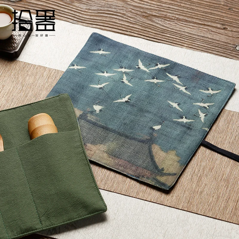 

Tea is three or four pieces set storage bag kung fu tea set accessories bamboo tea is tea clip tea needle tea ceremony six gentl