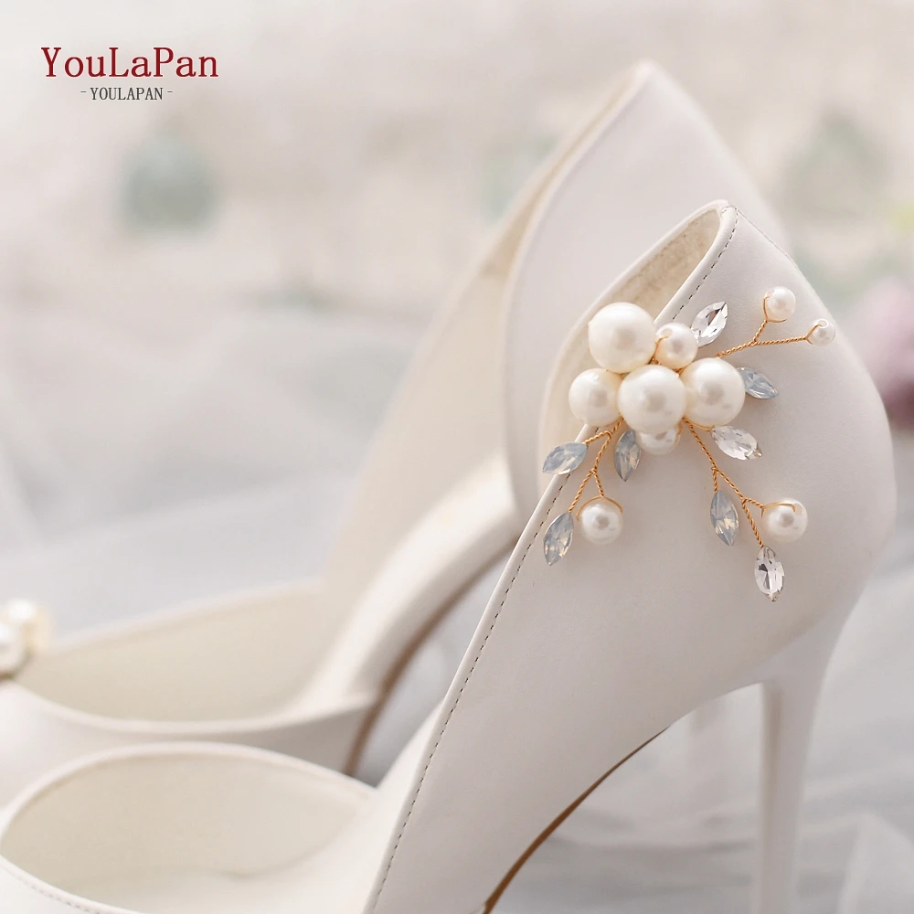 YouLaPan X24 Bridal Shoe Clip Wedding Shoes Buckle Clip-on Women Bride High Heel Clips Fashion Wedding Shoes Decoration