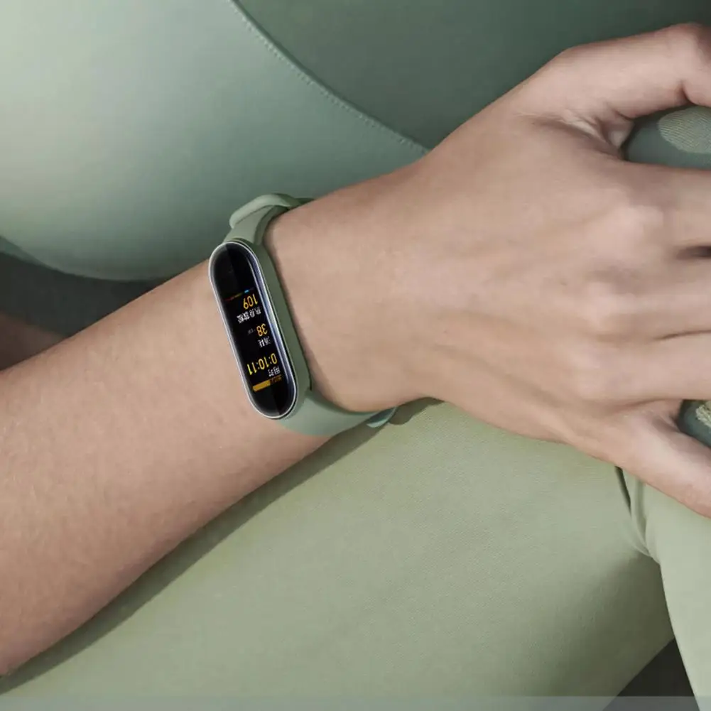 3 Stuks Horloge Beschermende Film Hoge Schermgevoeligheid Zelfadhesie Horloge Schermbeschermer Voor Mi Band 4/5/6
