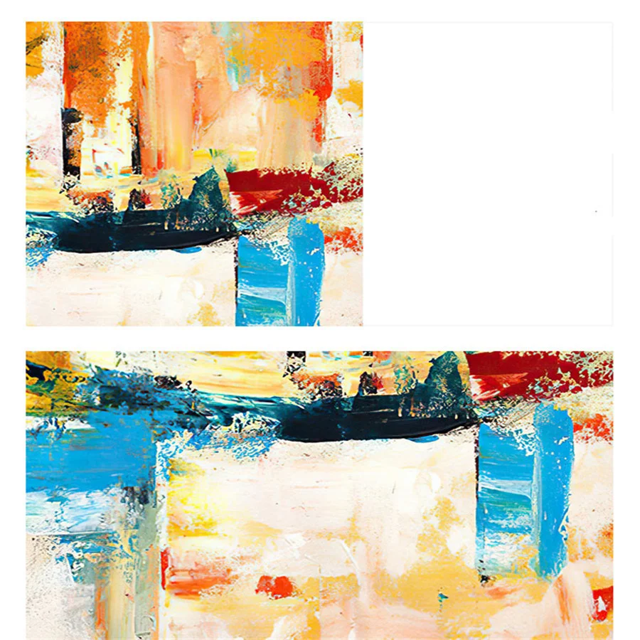 100% Original Handpainted colorful Modern abstract Oil Painting pop Art painting Wall Pictures For Living Room Home Decor