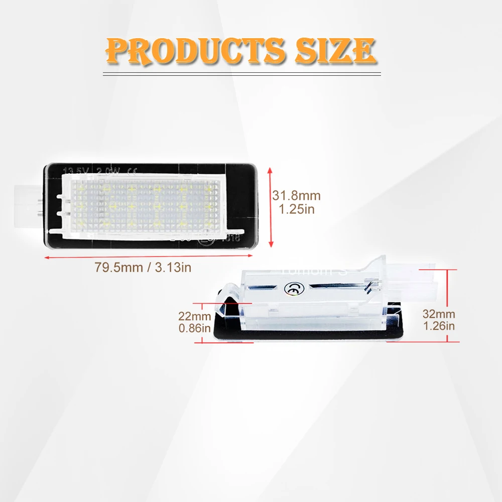 2x Free Error LED Rear Number Plate Lamp For Renault Clio Espace Fluence Laguna Latitude Grand Modus Zoe Scenic Car Styling