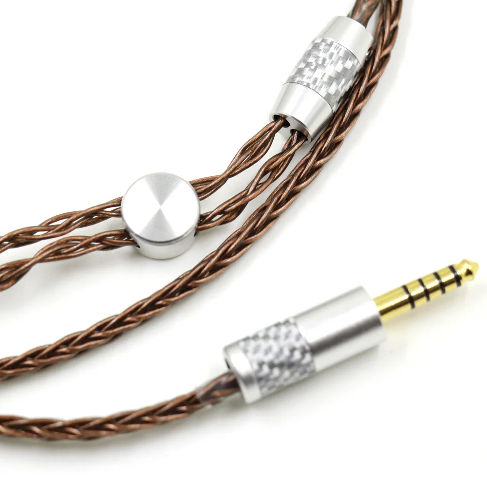 Thouliess alta fidelidade 3.5/2.5/4.4mm equilibrado UP-OCC único conector de cristal cobre mmcx fone de ouvido cabo atualização