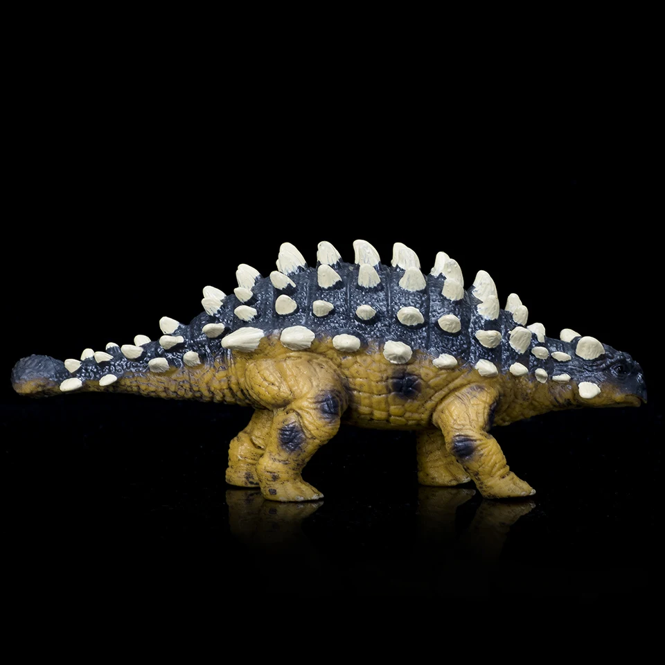 Hitwo statische feste Dinosaurier realistische Figuren lebensechte Ankylo saurus Modell perfekte Dekoration für Party bevorzugung Kinderspiel zeug Geschenk – Detail 4