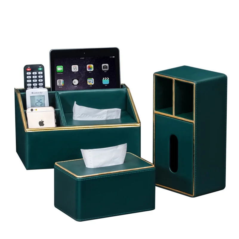 

Multi-Function Remote Control Storage Box, High-End Creative Desktop Tissue Box