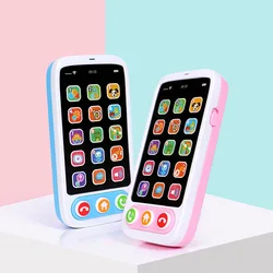 Telefone celular com luz e música para o bebê, brinquedo smartphone para 6 a 36 meses, brinquedo educativo para crianças, presentes de aniversário