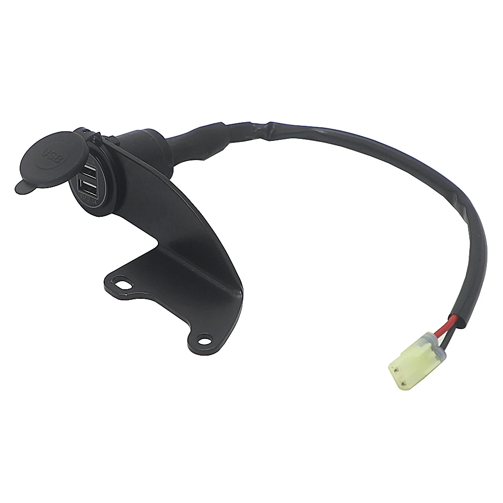 Motorcycle Dual USB Charger Cigarette Lighter Adapter Phone Charger Double USB Port LED Light For Honda Rebel CM500