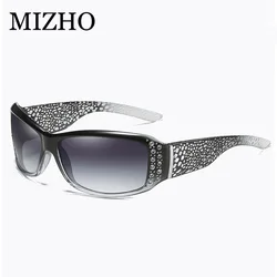 MIZHO Plastic Polaroid UV400 Sunglasses Women Luxury Brand Sexy Crystal Trendy Ladies Retro Goggle Polarized Driving Shades