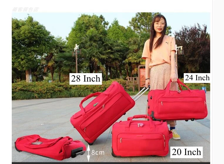 Imagem -02 - Bolsa de Viagem com Rodinhas para Homens e Mulheres Bolsa para Viagem Mala de Viagem com Rodinhas Bolsala para Bagagem