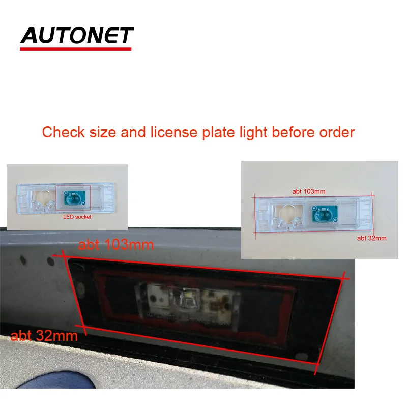 Autonet 1280*720P Rear view camera For Mini Clubman 1Mini Clubvan R55 F54 2007~2019 license plate camera/CVBS car camera