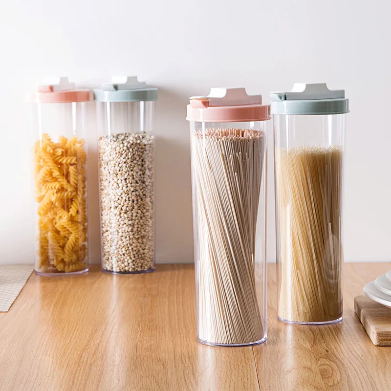 Food Storage Box Sealed Containers Leakproof Storage Box Crisper for Cereal Spaghetti Noodle Pasta Grain Organizer Storage