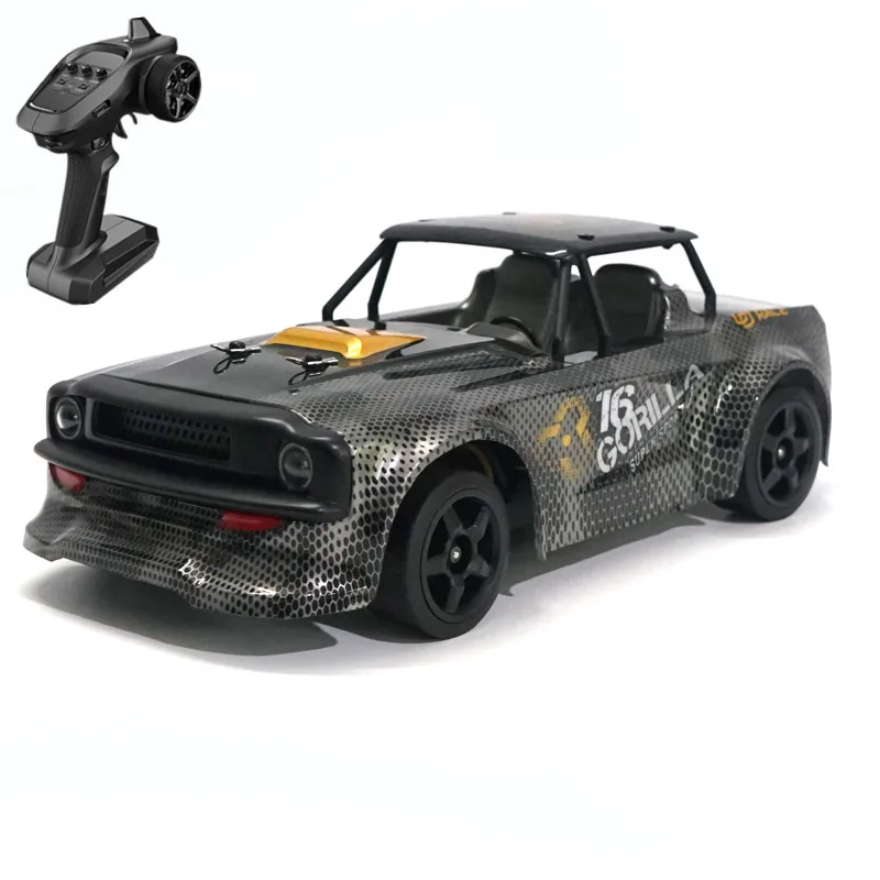 NEW Remote Control Car 1/16 2.4G 30km/h LED Light Drift On-Road Proportional Control Vehicles Model RC Drift Racing RC Car 4WD