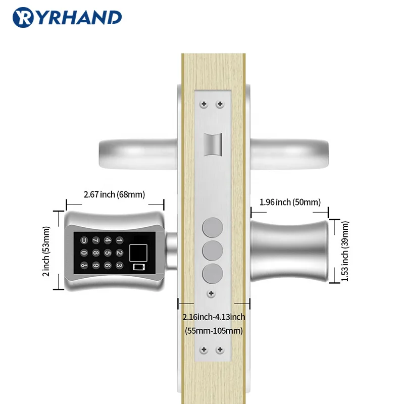 Tuya Smart Lock Electronic Cylinder Outdoor Waterproof Biometric Fingerprint Scanner Keyless Door Locks With tuya app
