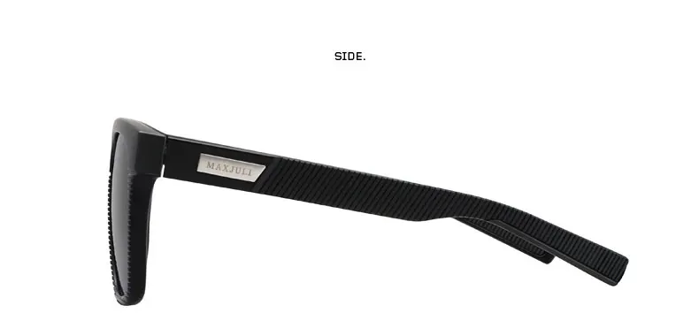 JULI Quadratische, übergroße, polarisierte Sonnenbrille für große Köpfe, Herren, Retro, Vintage, XXL, supergroße Sonnenbrille, UV-Schutz, MJ8023 – Detail 11