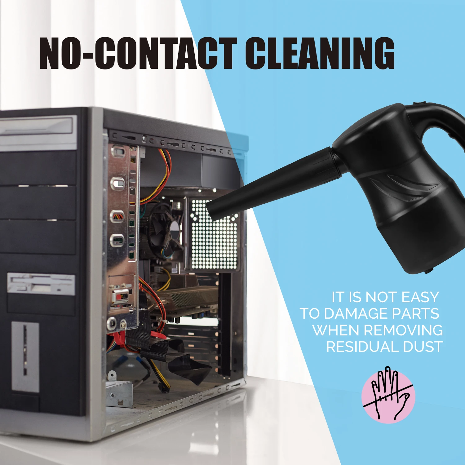 XPOWER ارتفاع ضغط منظف بالهواء الكهربائي منفاخ ضغط الهواء الكمبيوتر الأنظف مضخة هواء بطارية نقالة متعددة الأغراض منفاخ الهواء