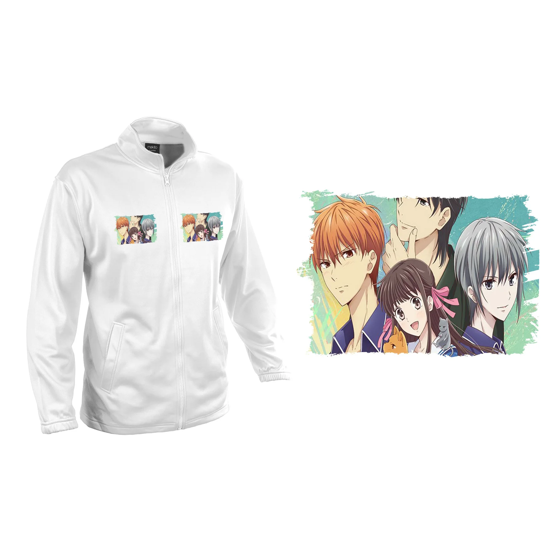 Jacket TECNICA 2 DRAWINGS FRUITS BASKET CHARACTERS jacket