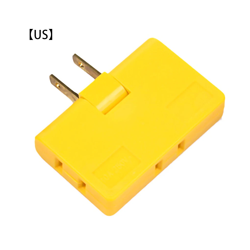 Wall Adapter Swivel Head Charger 3 in 1 Outlet Power Charger Wall Power Outlet Expander US Plug, Yellow