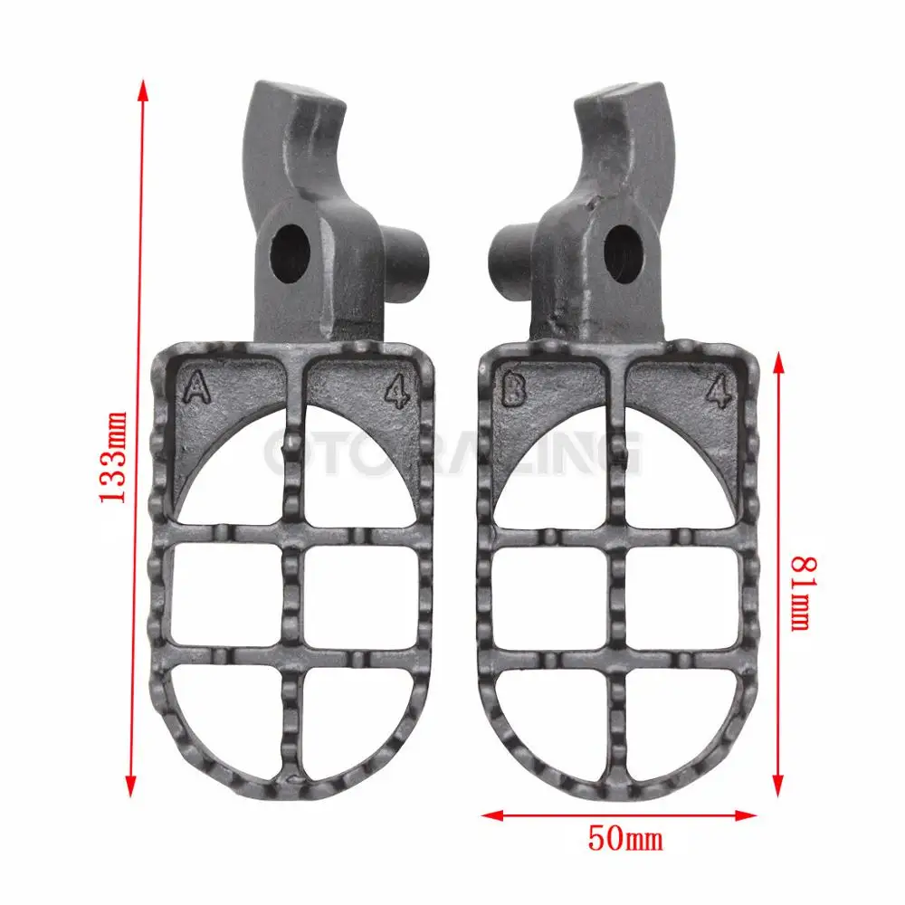 Motorcycle MX Dirt Bike Racing Foot Pegs Footrests For Honda CR125R CR250R CR 125R CR 250R 120 250 R 2000-2001 image 2