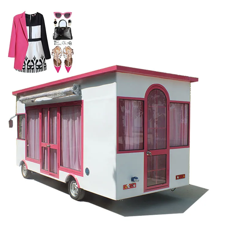 In Stock 3.5m/5m Fashion Clothes Mobile Vending Machine Mutifunction Electric Food Truck Trailer Coffee Cart Clothes Vending Bus