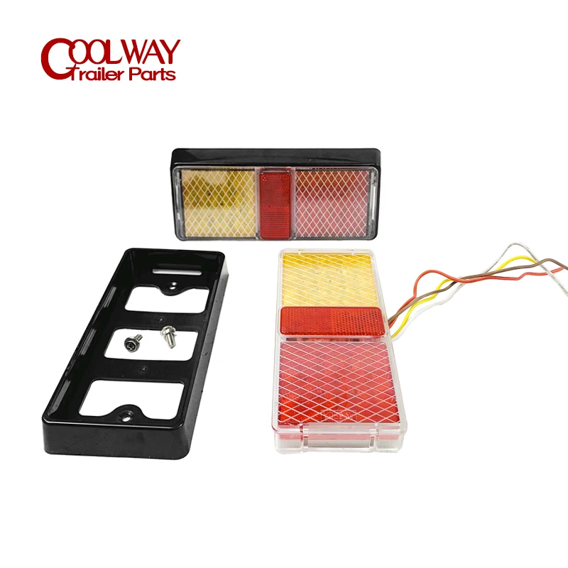 2PCS E4 ADR Approved Truck Combination Led Lights Lamp Tail Turn Signal Stop Brake Submersible Boat Trailer Parts