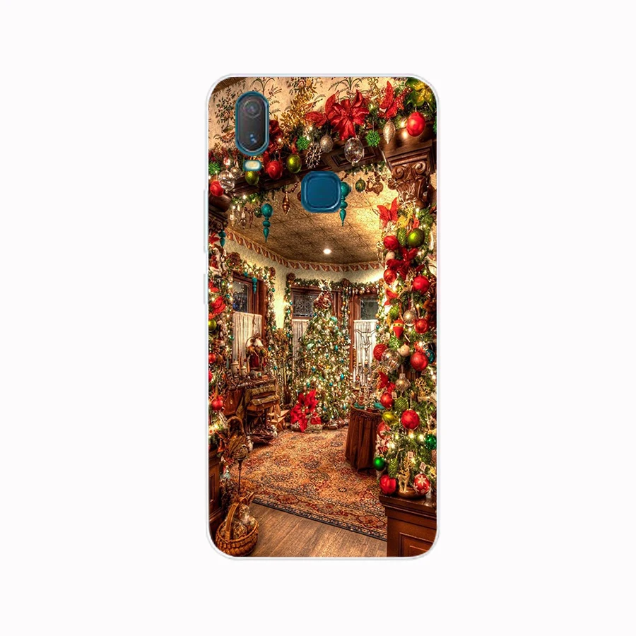 325FG Christmas holiday Tree New Year gift Soft Silicone Tpu Cover phone Case for VIVO Y3 Y11 Y12 Y15 Y17 Neo Pro Case