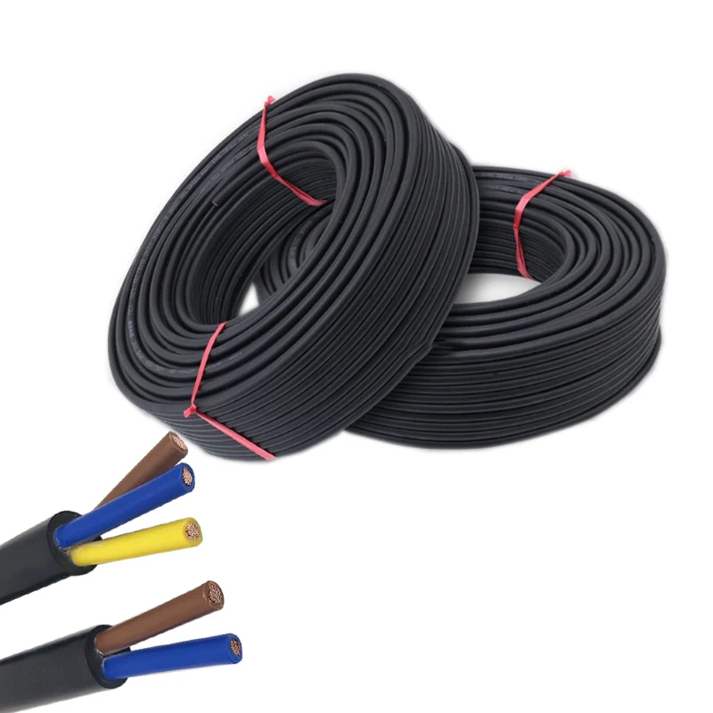 10M 3/2Pin Waterproof Electrical Cable,18 AWG Extend PVC Led Wire 0.75/2 for Outdoor Garden Lamp Floodlight Underground