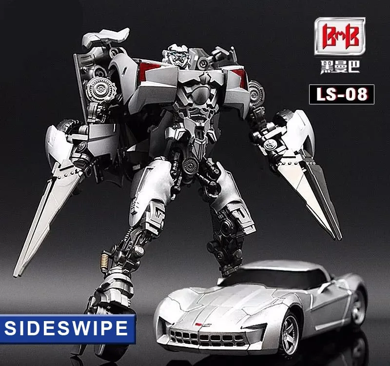 

Black Mamba LS08 ls-08 Transformation toys Action Figure double gun fine coating film model Transformed sports car robot