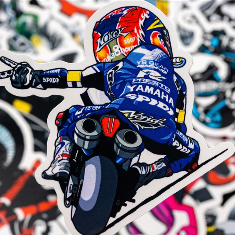 10/30/50 Pcs Creative Cartoon Punk Motorfiets Stickers Bagage Trolley Gitaar Notebook Decoratieve Speelgoed Groothandel