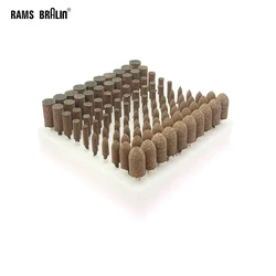 100 pièces/boîte éponge élastique caoutchouc abrasif monté forets à pointe meuleuse outils rotatifs
