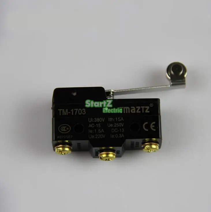 10Pcs limit micro switch highly with screw terminals and roller limit switch ,Z-15GW2-B LXW5-11G1 TM-1703