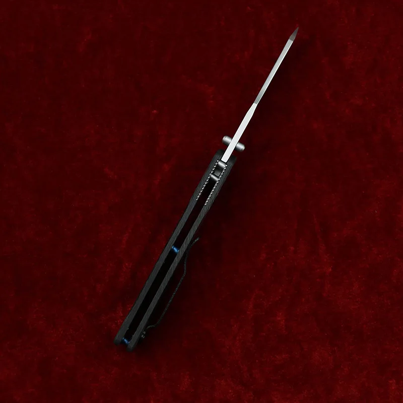 LEMIFSHE 940 ألياف الكربون مقبض مارك s90v شفرة النحاس غسالة التخييم الصيد جيب في الهواء الطلق EDC أداة فائدة سكين للفرد