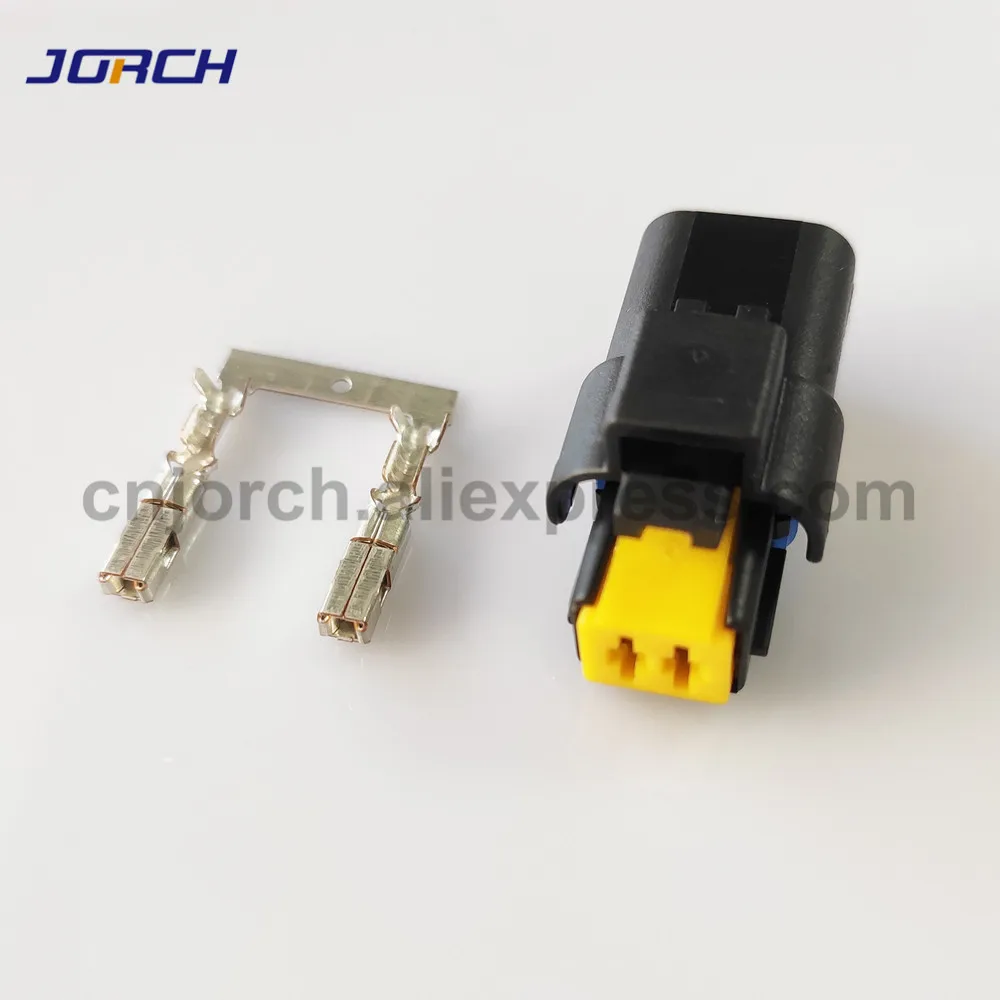 10 Kits Sets 2 Pin way FCI 2.5 Series Auto Female Housing Electrical Wire Connector Plug
