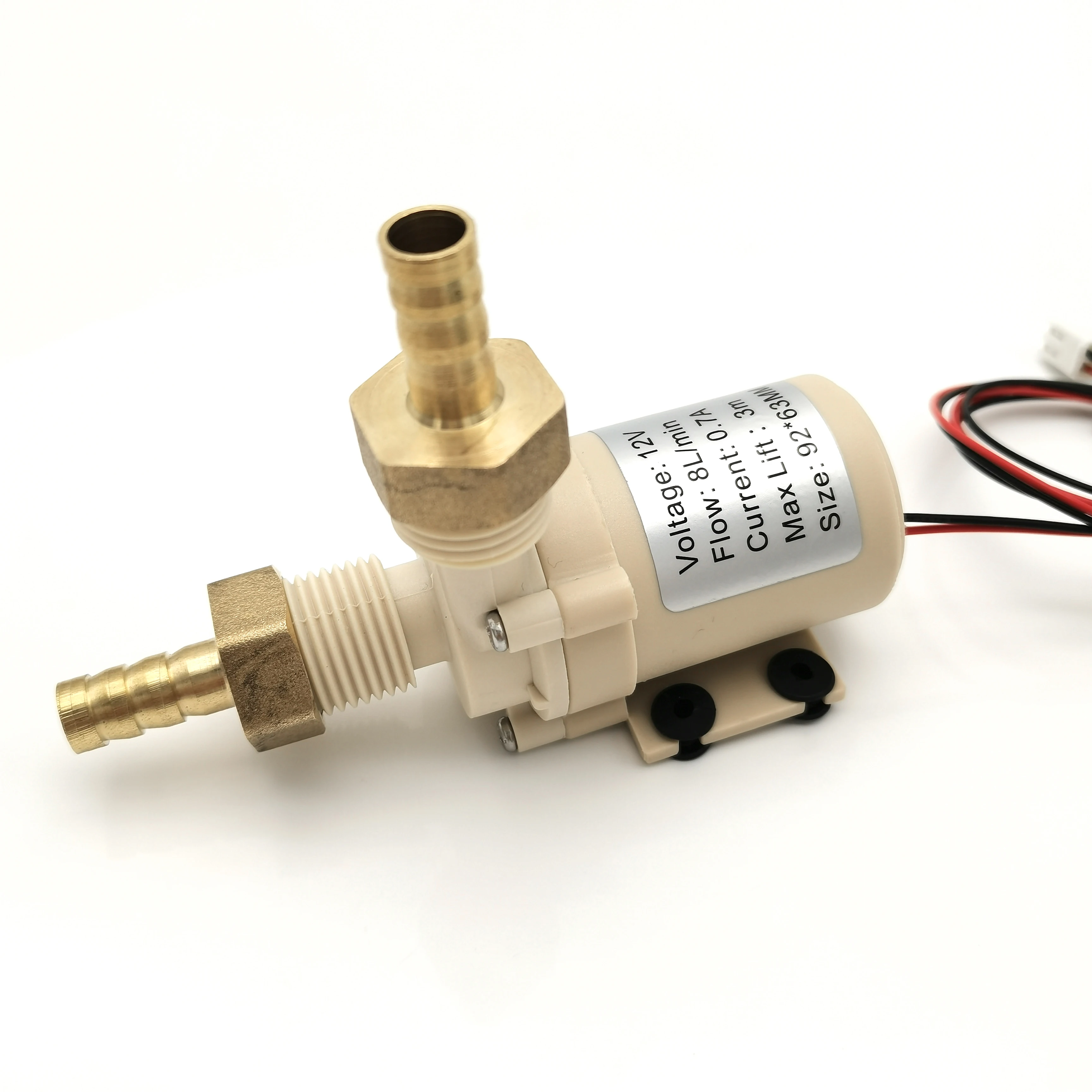 Food Grade DC 12V Water Pump Circulating High Temperature Resistant Brushless Pump Can Use in Hot Water