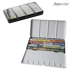 Überlegene Professionelle Feste Aquarell Farben Set Mit Wasser Pinsel Stift Wasser Farbe Malen Acuarelas Kunst Liefert Für Künstler