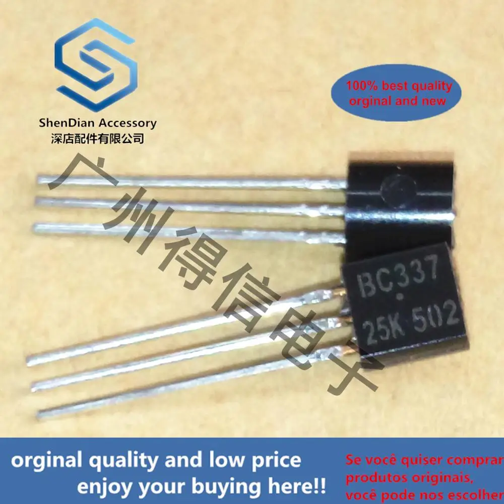 30pcs 30pcs 100% orginal new BC337-25 BC337 337 TO-92  TO-92 Plastic-Encapsulate Transistors (NPN)  real photo