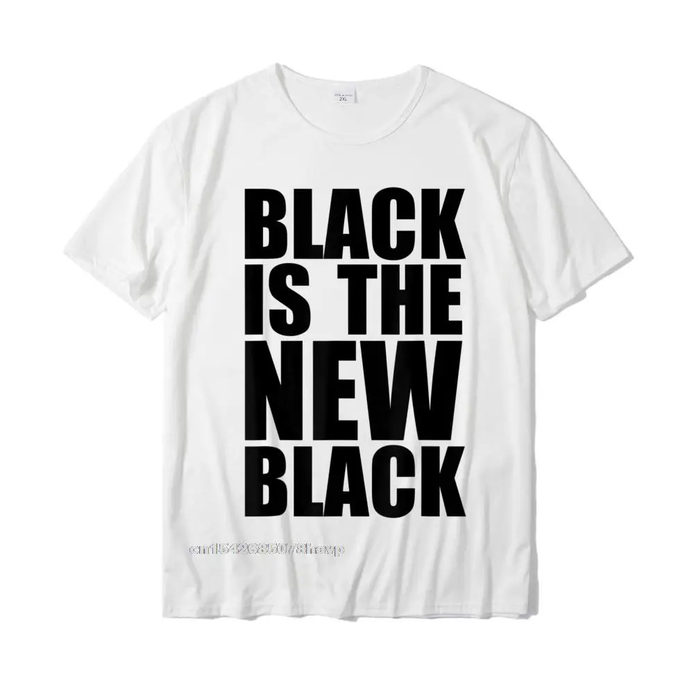 

Мужская хлопковая футболка Black Is The New Black, Классическая индивидуализированная футболка, простой цвет