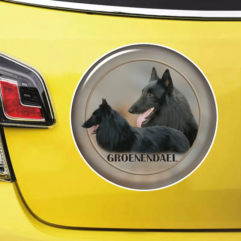 

S62187# Groenendael Dog Self-adhesive Decal Car Sticker Waterproof Auto Decors on Bumper Rear Window Laptop Choose Size