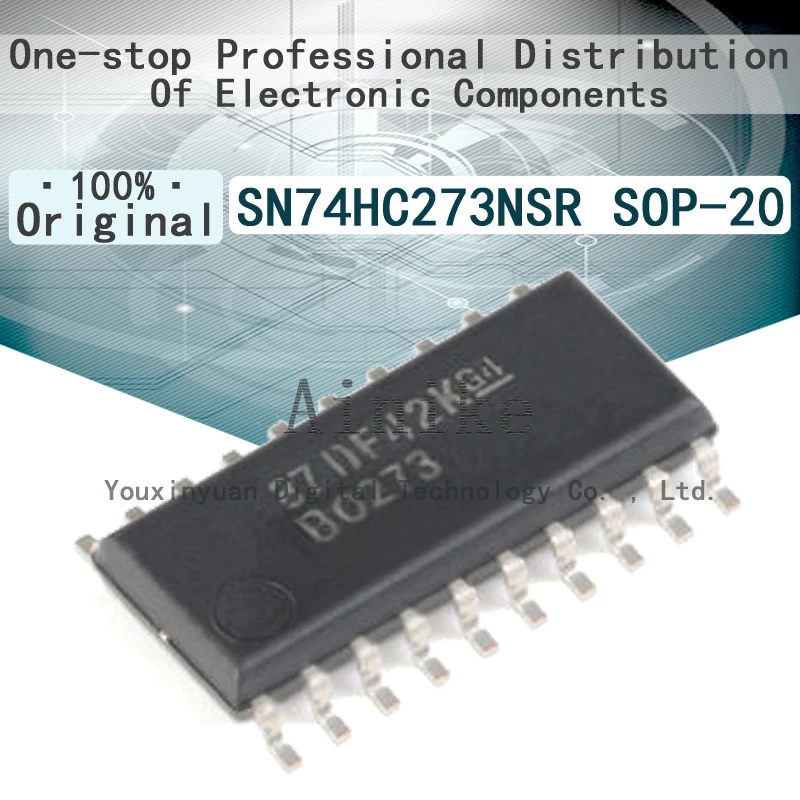 

Новые оригинальные шлепанцы HC273 SN74HC273NSR SOP-20 5,2 мм с функцией сброса, восемь способов, класс D, шлепанцы IC, 10 шт.