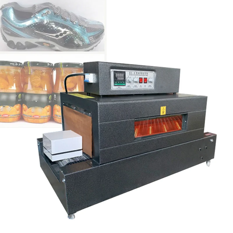 PVC PP POF heat shrinkable film packaging machine tableware cosmetic plastic sealing film machine