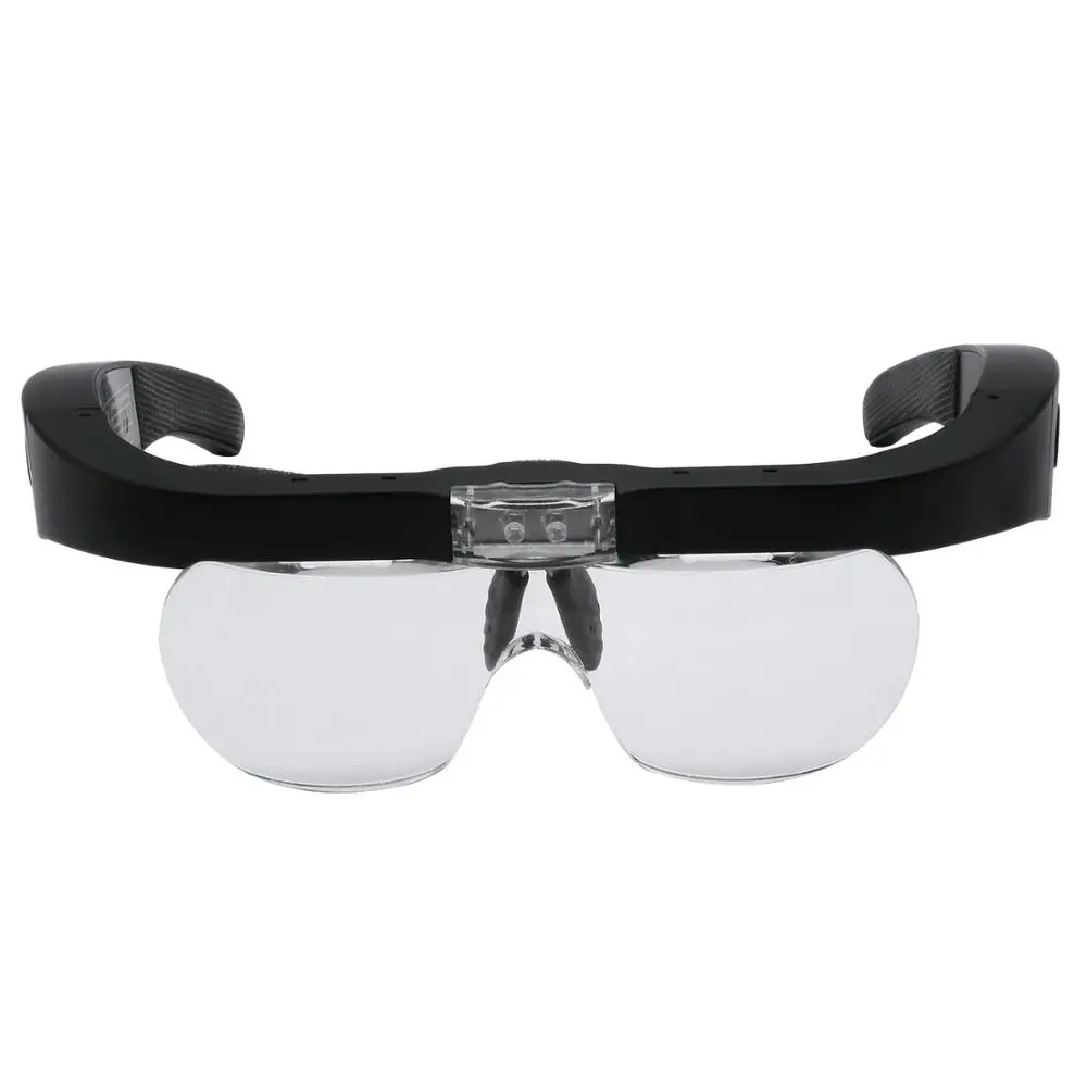 Gafas de aumento 1,5x 2,5x 3,5x 5,0x recargable por USB con luz LED para joyería de lectura relojero REPARACIÓN DE USO