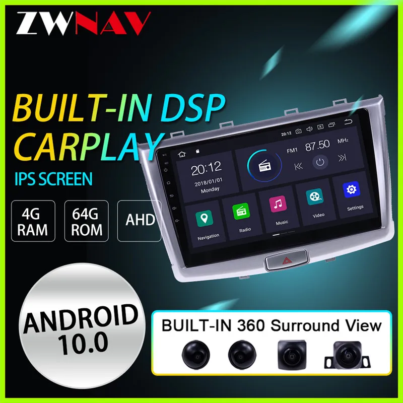 360 Surround View car radio gps navigation for Haval Hover Great Wall H6 sport 2013-2016 android 10 car Vedio player