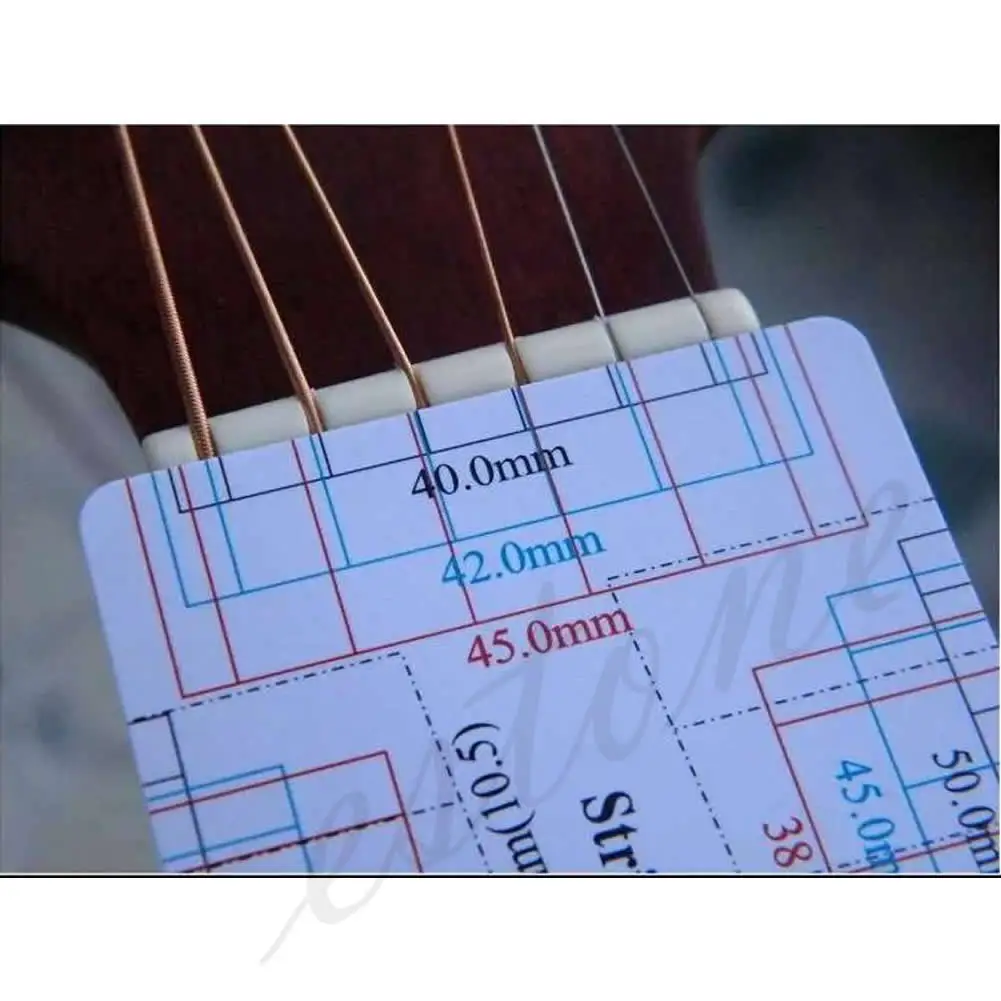 New Guitar Bass Fritz Ruler String Pitch Ruler Action Ruler Card Vernier Caliper