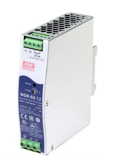 

WDR-60-12 60 Вт | 12V | 180-550VAC/254-780VDC WDR (широкий динамический диапазон) переключение треков Питание