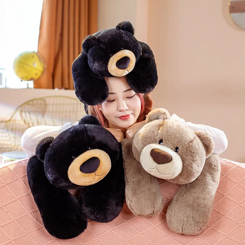 

1pc 30-70CM Kawaii Lying Bear Plush Toy Soft Stuffed Teddy Bear Doll Comfortable Sleep Pillow For Children Baby Birthday Gifts