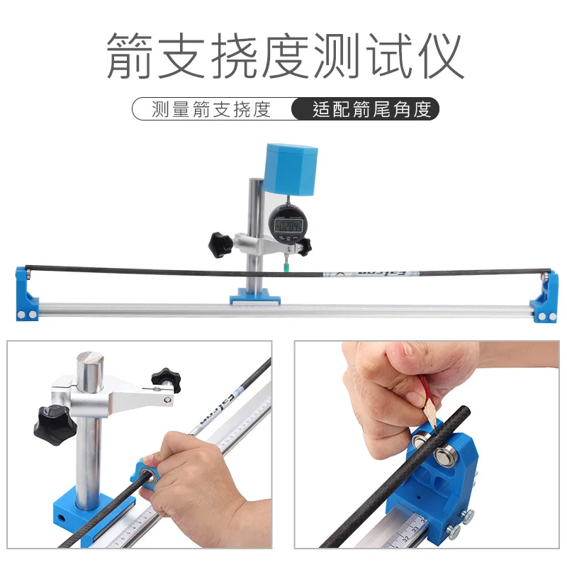 

Arrow Deflection Tester Measure Arrow Spine Adapt The Nock Angle DIY Bow Adjustment Tool for Archery Hunting Shooting