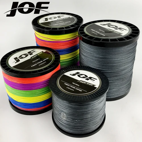 JOF-Hilo de pescar trenzado, 12 hebras, 1000M, 500M, 300M, multifilamento de PE, duradero, para Pesca de carpa